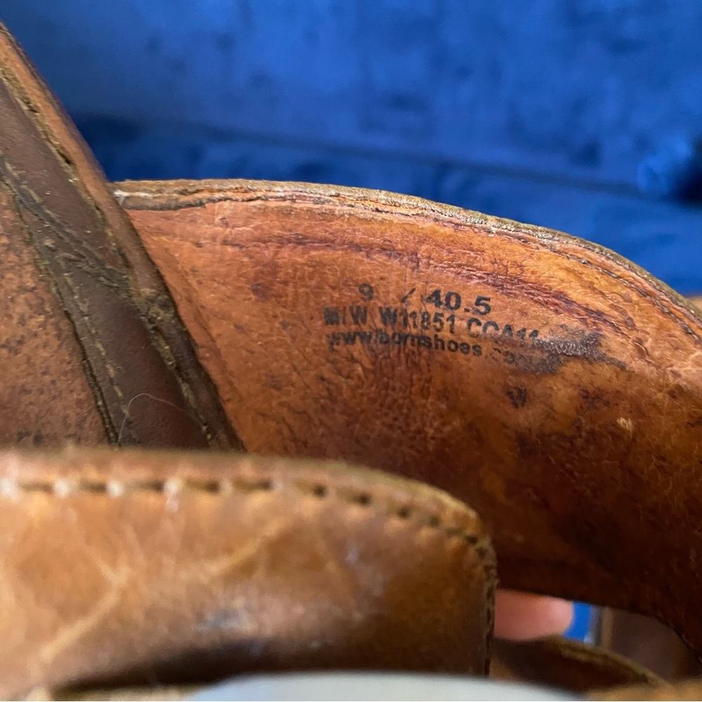 High-Heeled Leather Sandals - Picture 9 of 15